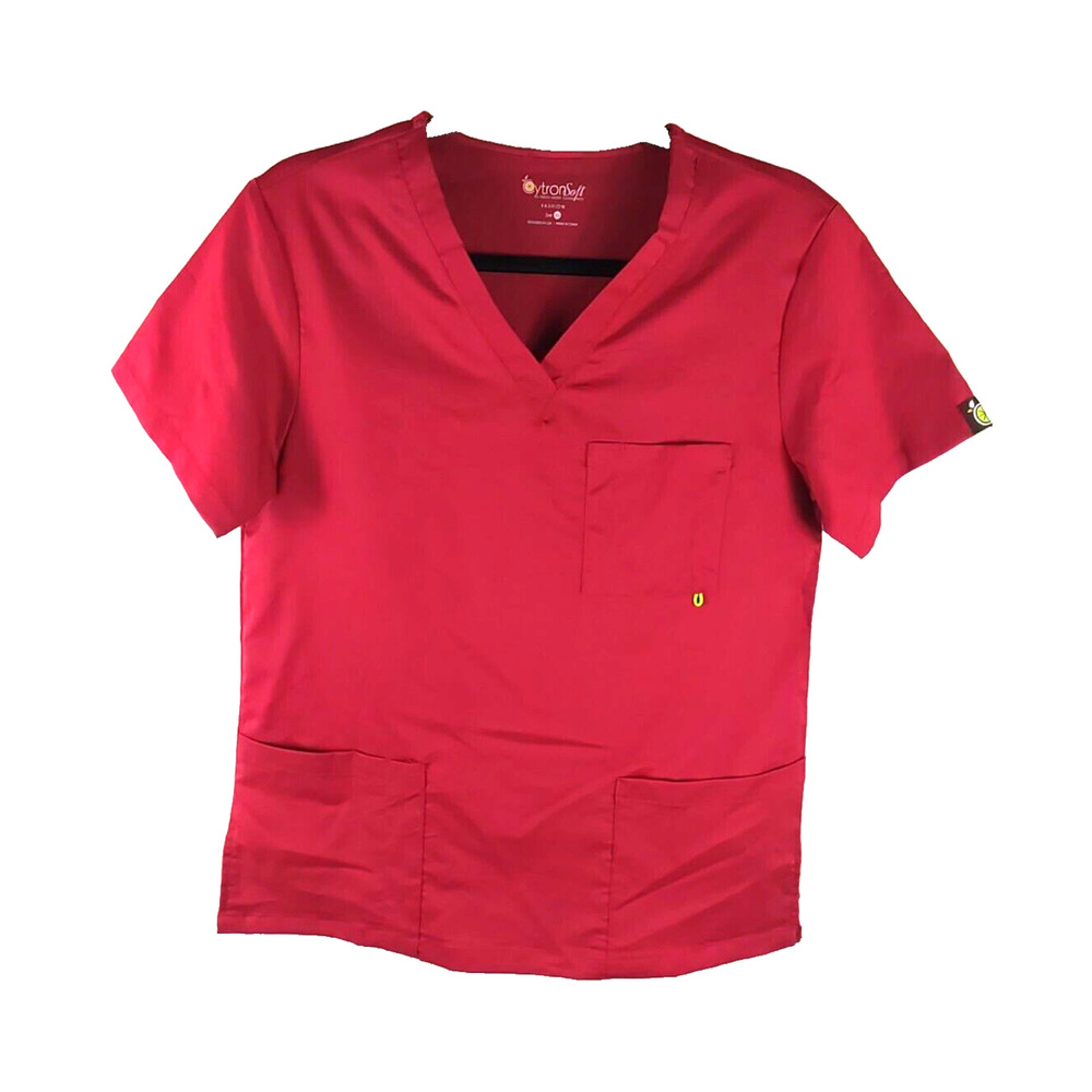 Cytron Soft Women's Scrub top Size XS Red